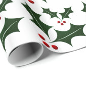 Weihnachtsgeschenk Wrap/Holly Geschenkpapier (Rolleneckpunkt)
