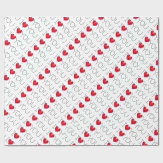 Weihnachtsgeschenk Wrap/I Liebe Sie mit Diamonds Geschenkpapier (Flach)