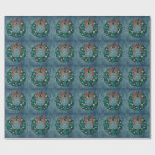 Weihnachtsgeschenk Wrap/Kranz Geschenkpapier (Flach)