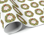 Weihnachtsgeschenk Wrap/Kränze Geschenkpapier (Rolleneckpunkt)
