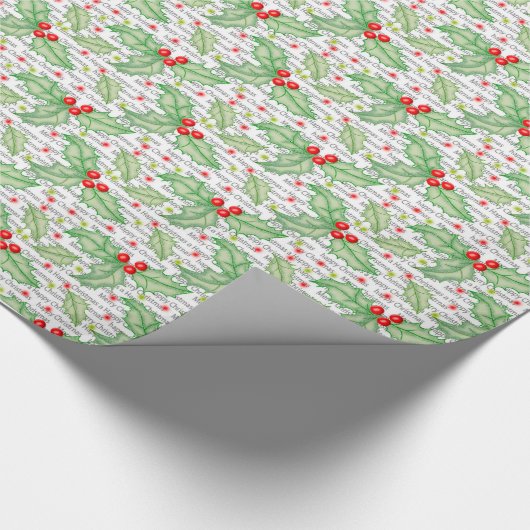 Weihnachtsgeschenk Wrap/Nahtlose Pointsettas Geschenkpapier (Ecke)