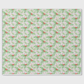 Weihnachtsgeschenk Wrap/Nahtlose Pointsettas Geschenkpapier (Flach)