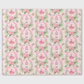 Weihnachtsgeschenk Wrap Pink Nutcracker und Baller Geschenkpapier (Flach)
