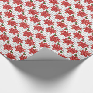 Weihnachtsgeschenk Wrap/Pointsettas Geschenkpapier