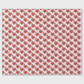 Weihnachtsgeschenk Wrap/Pointsettas Geschenkpapier (Flach)