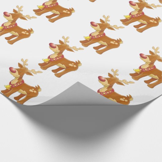 Weihnachtsgeschenk Wrap/Rudolph Geschenkpapier (Ecke)