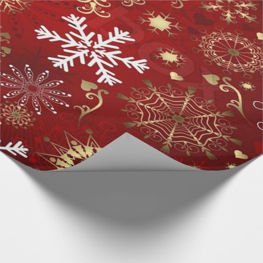Weihnachtsgeschenk Wrap/Schneeflocken Geschenkpapier (Ecke)
