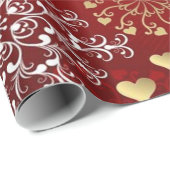 Weihnachtsgeschenk Wrap/Schneeflocken Geschenkpapier (Rolleneckpunkt)