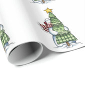 Weihnachtsgeschenk Wrap/Schneemann mit Weihnachtsb Geschenkpapier (Rolleneckpunkt)