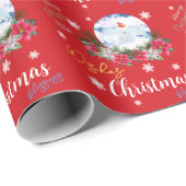 Weihnachtsgeschenk Wrap-Silky Ziege Angel Snow Glo Geschenkpapier (Rolleneckpunkt)