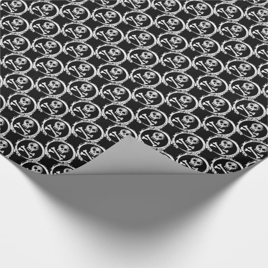 Weihnachtsgeschenk Wrap/Skulls Geschenkpapier (Ecke)