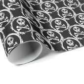 Weihnachtsgeschenk Wrap/Skulls Geschenkpapier (Rolleneckpunkt)