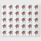 Weihnachtsgeschenk Wrap/Snowman Geschenkpapier (Flach)