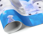 Weihnachtsgeschenk Wrap/Snowman Geschenkpapier (Rolleneckpunkt)