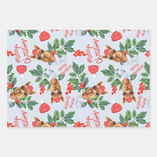 Weihnachtsgeschenk Wrap Weihnachten Camel Bundle Geschenkpapier Set (Vorderseite 3)