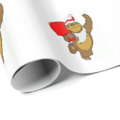 Weihnachtsgeschenk Wrap/Weihnachtsbär Geschenkpapier (Rolleneckpunkt)