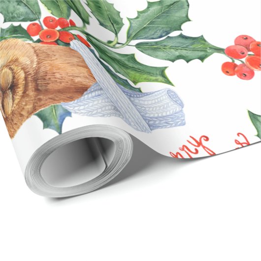 Weihnachtsgeschenk Wrap Weihnachtskamel Geschenkpapier (Rolleneckpunkt)