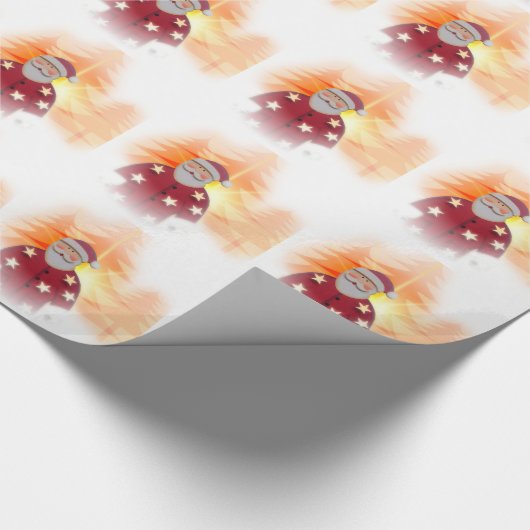 Weihnachtsgeschenk Wrap/Weihnachtsmann Geschenkpapier (Ecke)