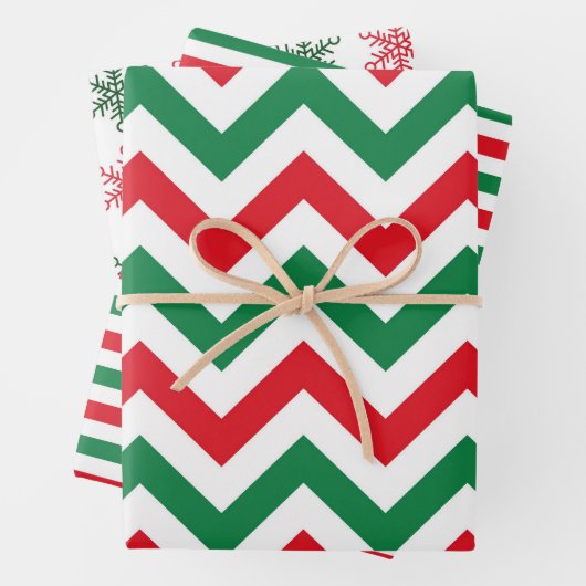 Weihnachtsgeschenk Wrap - Weihnachtsmuster Geschenkpapier Set (Beispiel)