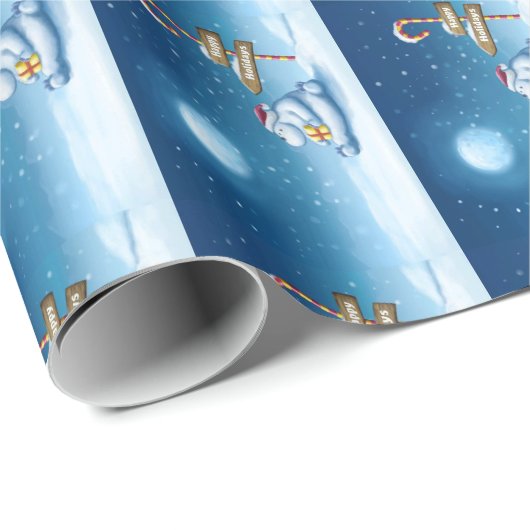 Weihnachtsgeschenk Wrap/Weihnachtspolar Geschenkpapier (Rolleneckpunkt)