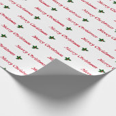 Weihnachtsgeschenk Wrap Weiße und Rote HAMbyWG Geschenkpapier (Ecke)