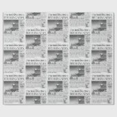 Weihnachtsgeschenk Wrap Zeitung Wrap Modern Geschenkpapier (Flach)