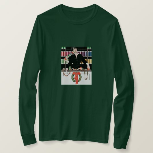 Weihnachtsgeschenk-Wrapping-Abteilung T-Shirt (Design vorne)