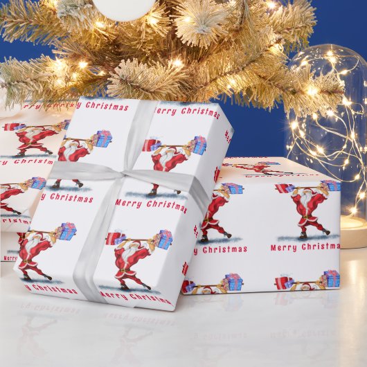 Weihnachtsgeschenk Wrapping Paper Funny Fitness Sa Geschenkpapier (Feiertage)