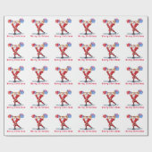 Weihnachtsgeschenk Wrapping Paper Funny Fitness Sa Geschenkpapier (Flach)