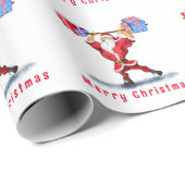 Weihnachtsgeschenk Wrapping Paper Funny Fitness Sa Geschenkpapier (Rolleneckpunkt)