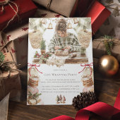 Weihnachtsgeschenk Wrapping-Party Einladung