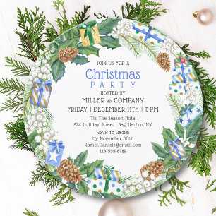 Weihnachtsgeschenk Wreath Corporate Weihnachtsfest Einladung