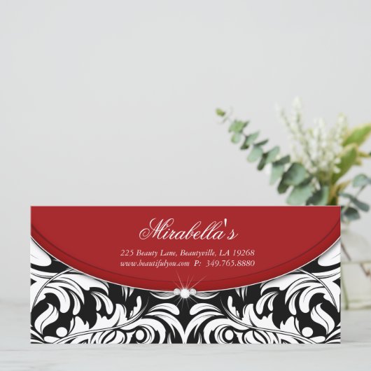 Weihnachtsgeschenk-Zertifikat Diamant Damask Muste (Stehend Vorderseite)