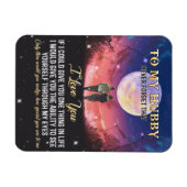 Weihnachtsgeschenk | Zu meinem Hubby I-Liebe Magnet (Horizontal)