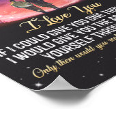 Weihnachtsgeschenk | Zu meinem Hubby I-Liebe Poster (Ecke)