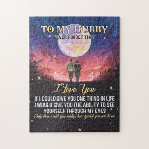 Weihnachtsgeschenk   Zu meinem Hubby I-Liebe Puzzle