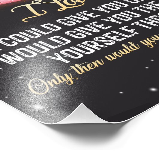 Weihnachtsgeschenk | Zu meinem Mann I Liebe Sie Fotodruck (Ecke)