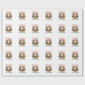 Weihnachtsgeschenk zum Ducken Geschenkpapier (Flach)
