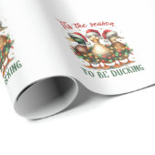 Weihnachtsgeschenk zum Ducken Geschenkpapier (Rolleneckpunkt)