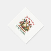 Weihnachtsgeschenk zum Ducken Serviette (Ecke)