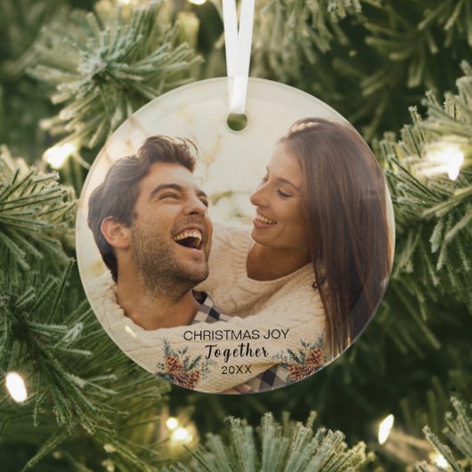 Weihnachtsgeschenk zusammen Couple Glass Ornament Aus Glas (InSitu)
