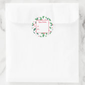 Weihnachtsgeschenkanhänger-Aufkleber Runder Aufkleber (Tasche)