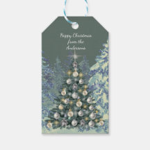 Weihnachtsgeschenkanhänger - Festliches Weißwaldde
