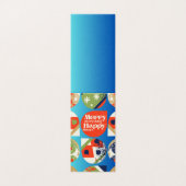 Weihnachtsgeschenkanhänger Fette Ornamente Design (Außenseite Aufgefaltet)