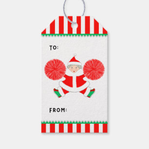 Weihnachtsgeschenkanhänger für Cheerleader Geschenkanhänger