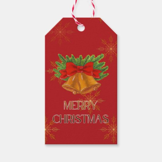 Weihnachtsgeschenkanhänger für festliche Verpackun Geschenkanhänger (Vorderseite)