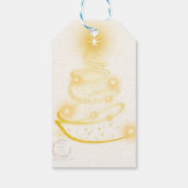 Weihnachtsgeschenkanhänger für festliche Verpackun Geschenkanhänger (Rückseite)
