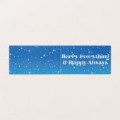 Weihnachtsgeschenkanhänger Merry Everything & Happ (Außenseite Aufgefaltet)