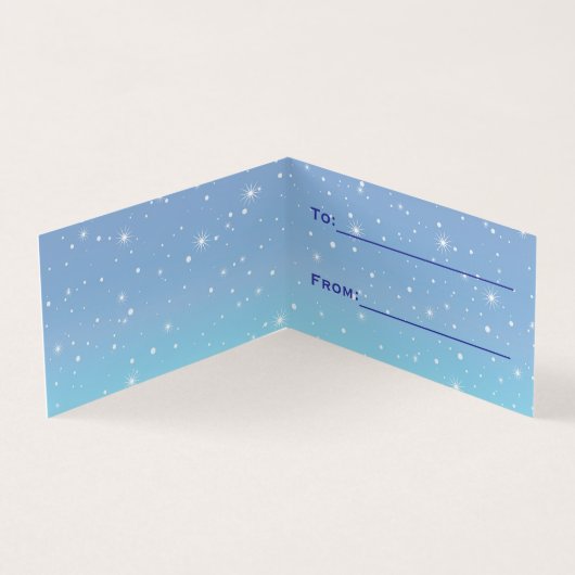 Weihnachtsgeschenkanhänger Merry Everything & Happ (Innenseite)