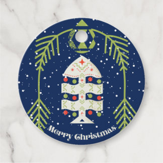 Weihnachtsgeschenkanhänger mit Charme der alten We Geschenkanhänger